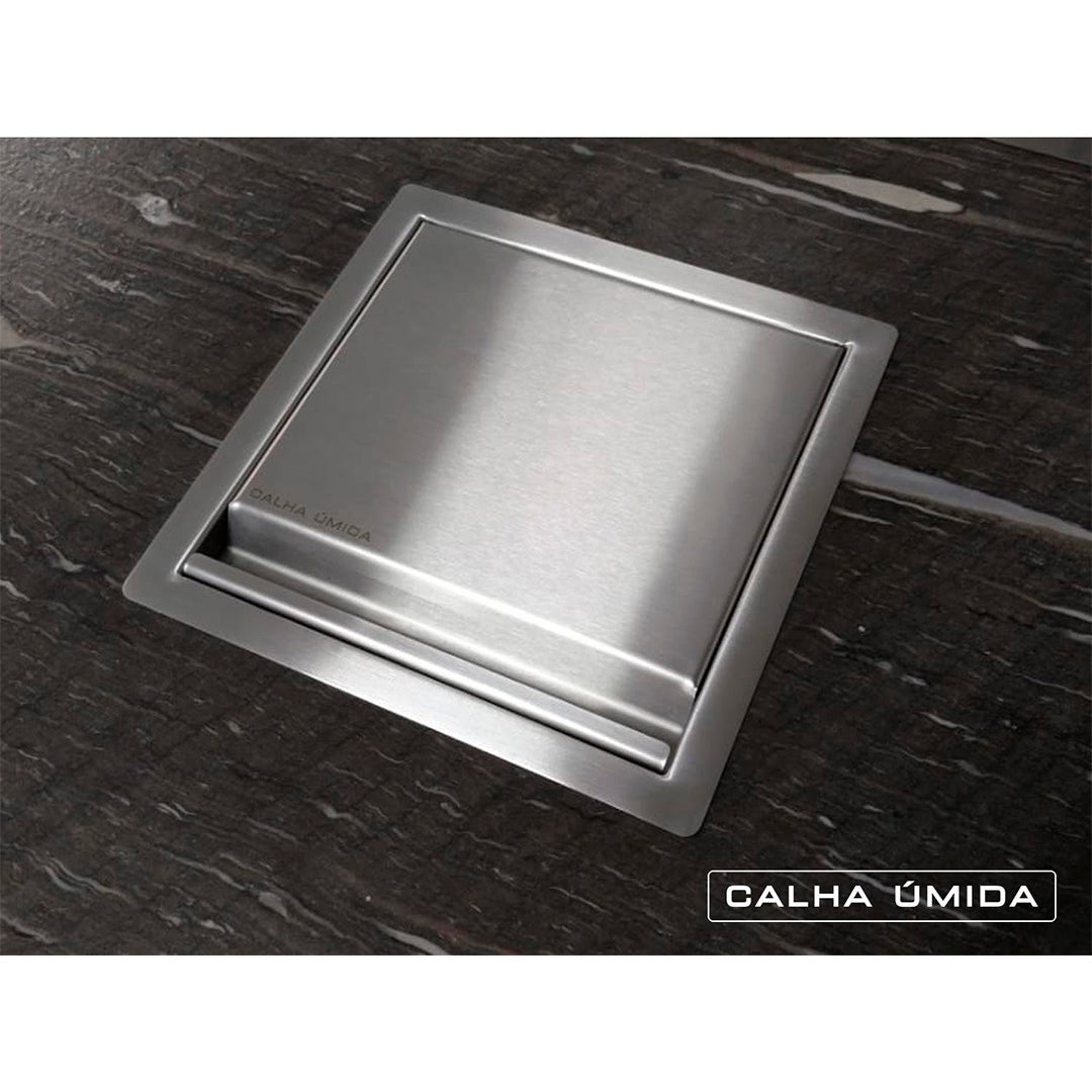 Cestino per raccolta differenziata Quadratta Kitchen 5L - ACCIAIO 304