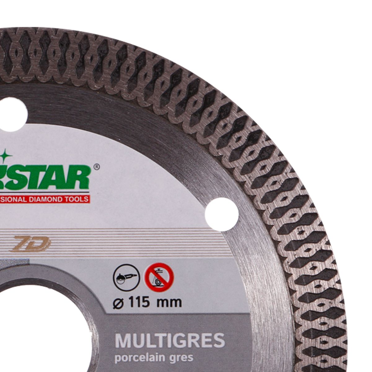 DISCO DE CORTE DIAMANTADA 1A1R Ø 115 mm a Ø 125 mm MULTIGRES