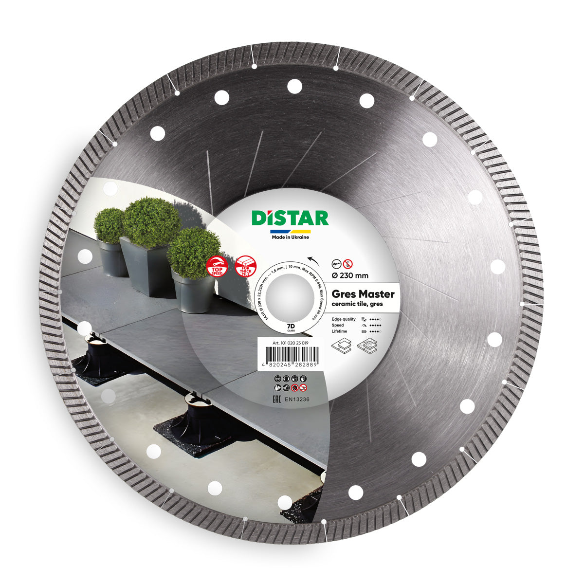 DISCO DIAMANTATO 1A1R da Ø 115 mm a Ø 230 mm GRES MASTER