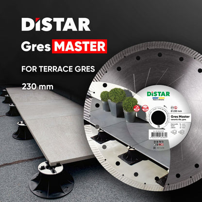 DISCO DIAMANTATO 1A1R da Ø 115 mm a Ø 230 mm GRES MASTER