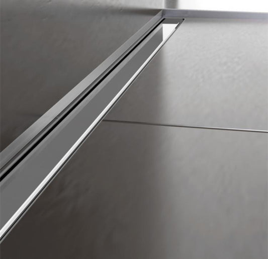 Thin Drain - Classic Cover Aço Inox Polido - Tampa Calha de Duche