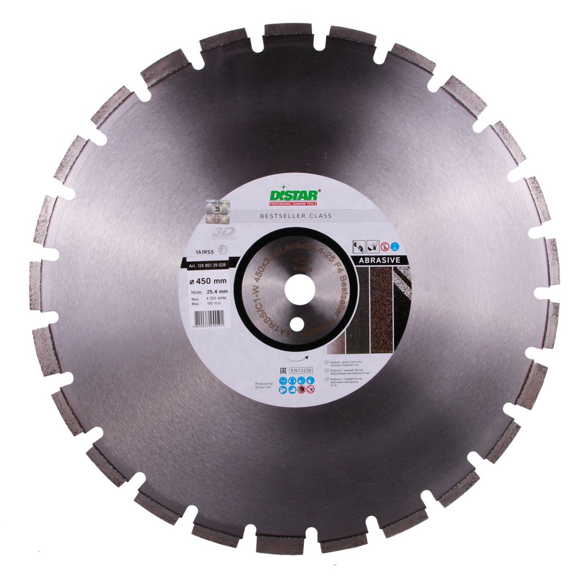 DIAMOND CUTTING BLADE 1A1RSS Ø 300 mm to Ø 500 mm - BEST SELLING ABRASIVE