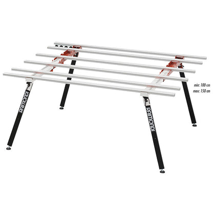 BM180 MK3 PLUS modular workbench extendable with articulated legs