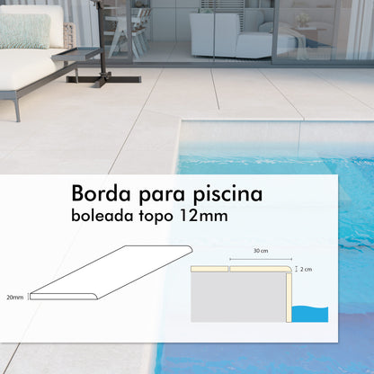 Borda para Piscina Boleada Topo 20 mm