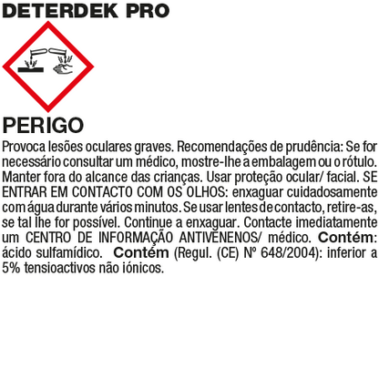 DETERDEK - Fila - Detergente para a limpeza final de obra