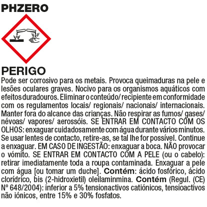 PHZERO - Fila - Desincrustante Ácido Enérgico