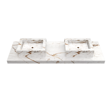 Overlapping Cuba washbasin mod. Celestina - 52 x 40 x 15 cm 