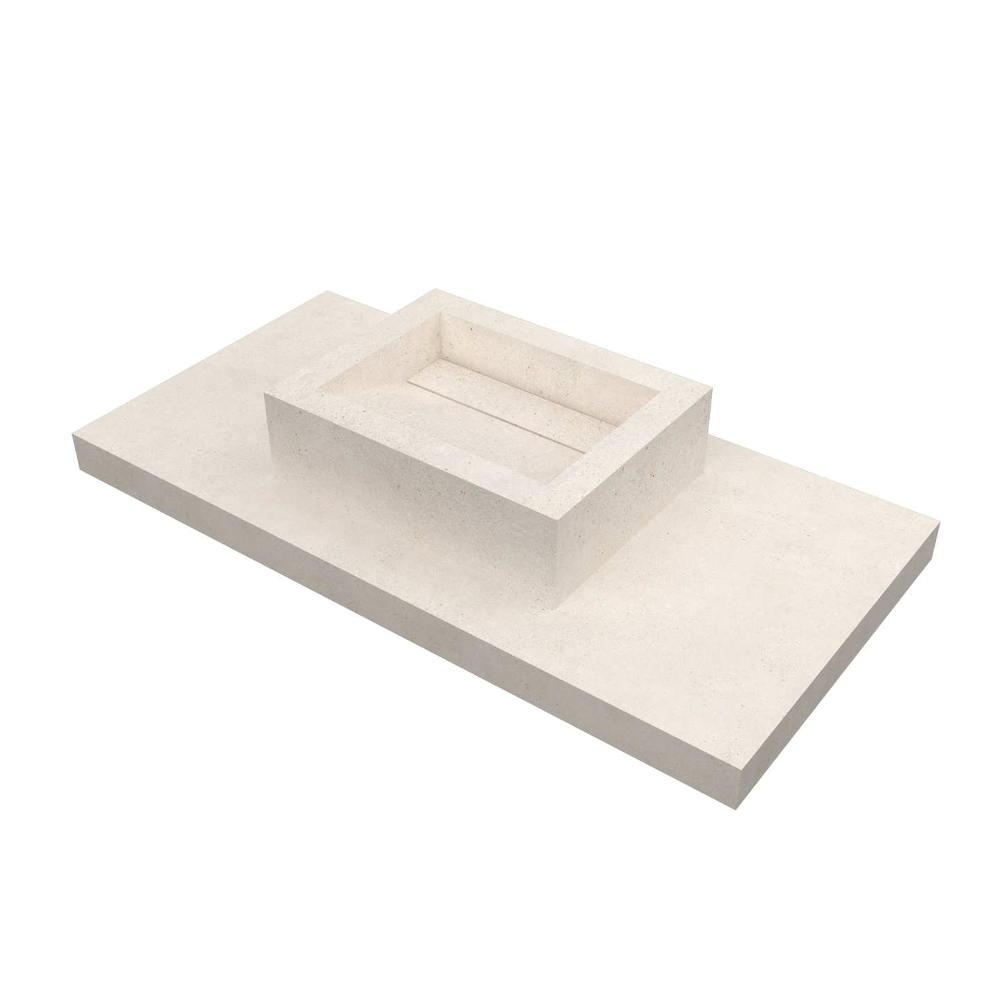 Lavabo sovrapposto Cuba mod. Fiorella - 52 x 40 x 15 cm 