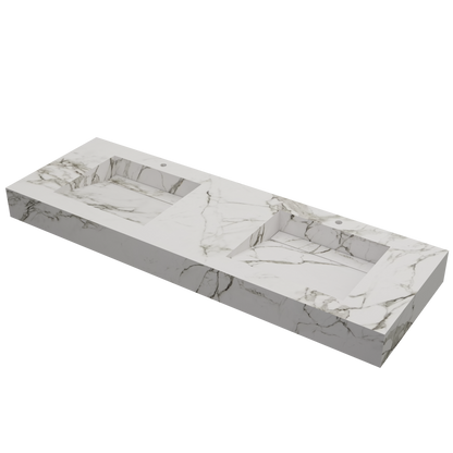 Cuba washbasin mod. Graziana - 190 x 55 x 15 cm 