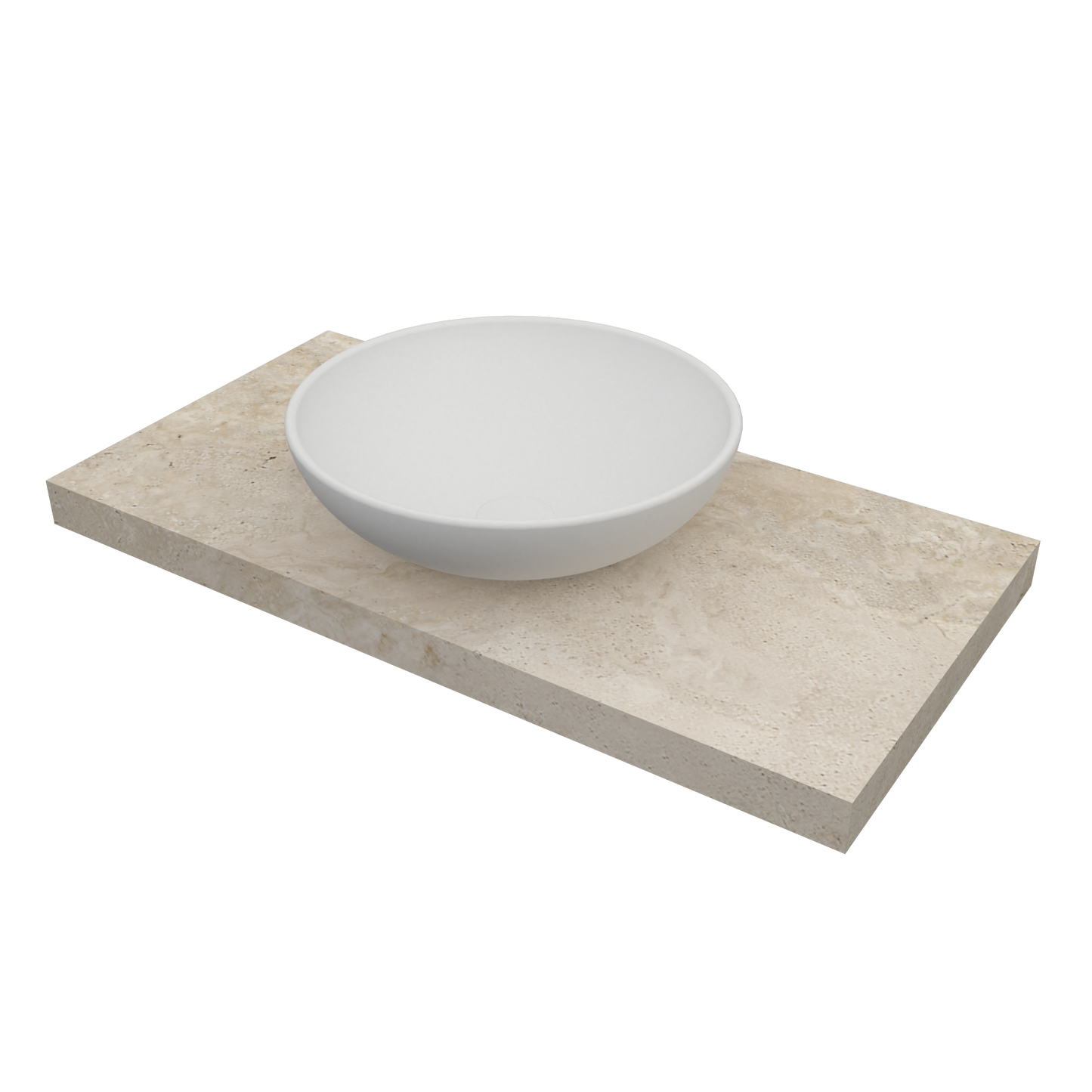 Washbasin Double overlapping basin mod. Giulia - 150 x 55 x 15 cm 