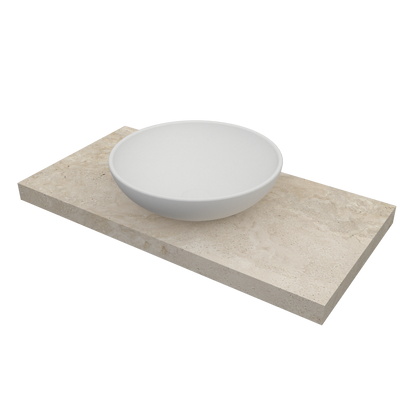 Washbasin Double overlapping basin mod. Giulia - 150 x 55 x 15 cm 