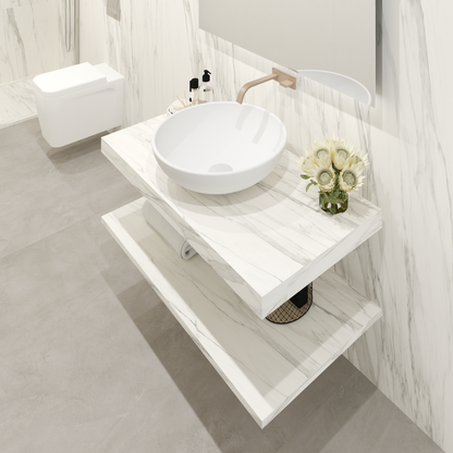 Lavabo Lavabo doppio sovrapposto mod. Giulia - 150x55x15 cm 