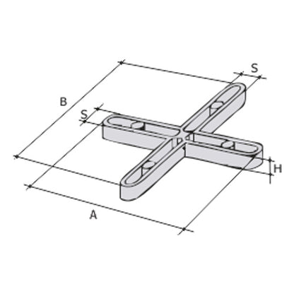 2 mm Cross - Joint Spacers 