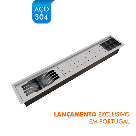 Kit Scolapiatti Sovrapposto Cucina Slim 3m 850