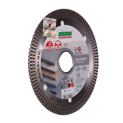 DIAMOND CUTTING BLADE 1A1R Ø 115 mm to Ø 125 mm MULTIGRES